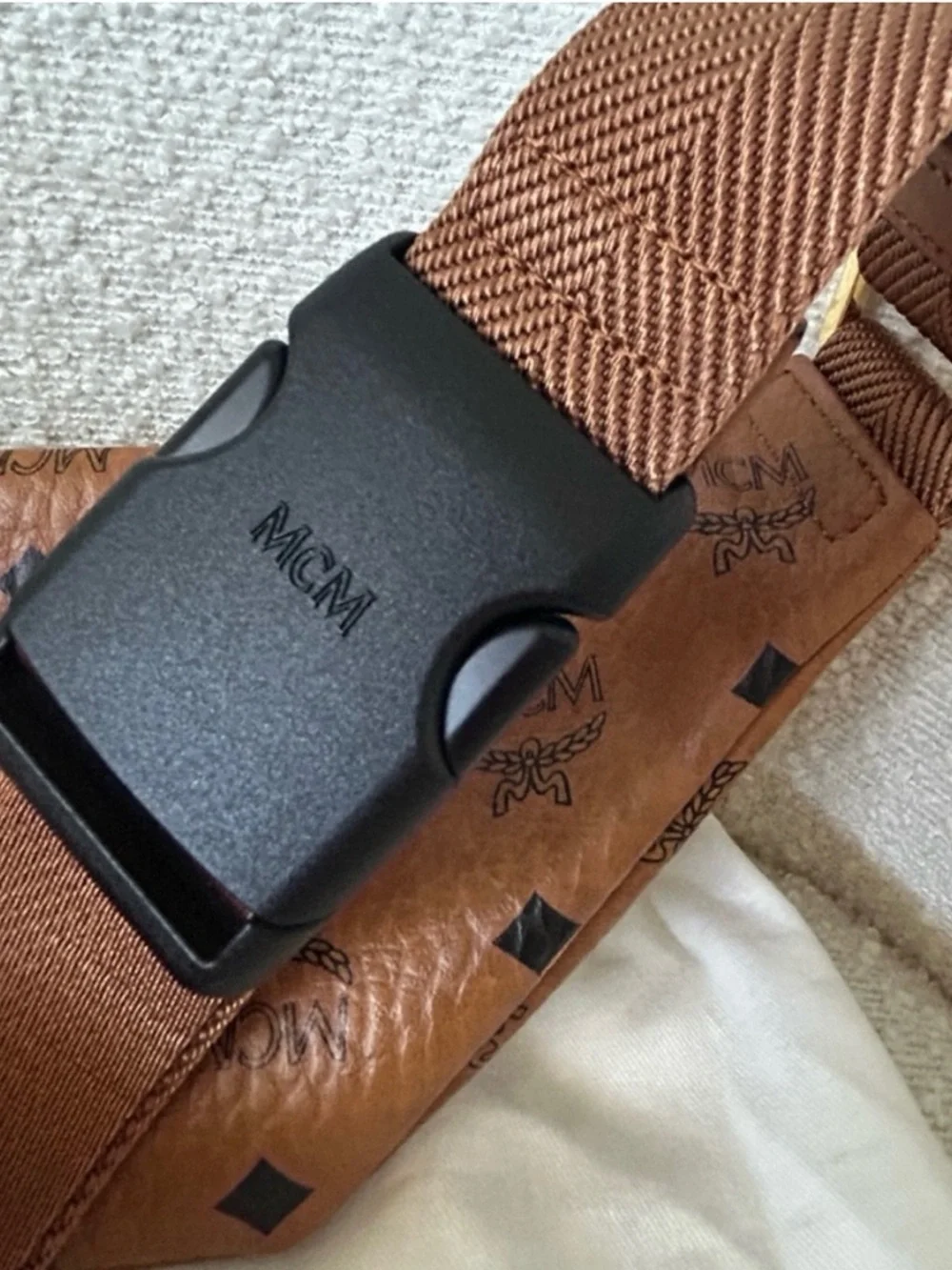MCM Cognac Visetos Fursten Belt Bag - Picture 8 of 16